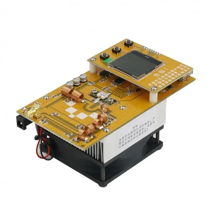 Authentic guarantee 30W PLL FM Stereo Transmitter 76MHz-108MHz Digital Radio Transmitter w/LED Screen Input DC12V-13.8V 76MHz-10