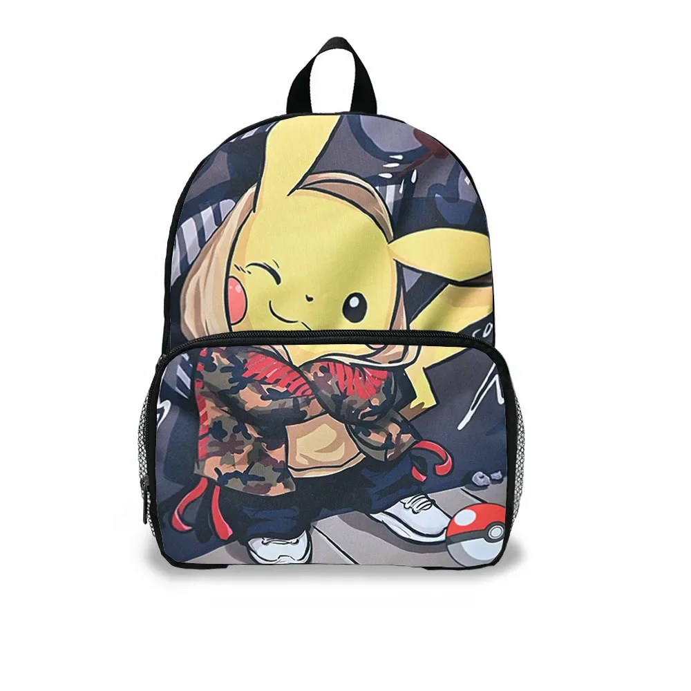 Printing Pikachu Pokemon Pokemon Backpack Primary School Student Kindergarten Backpack Kawaii Cartoon School Bag Mochila