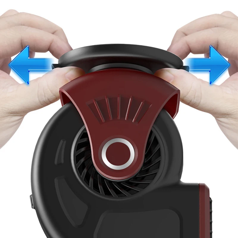 RUN Technology Car Mounted Heater 12V Low Noise 360 Degree Rotatable Black - 1 Heater
