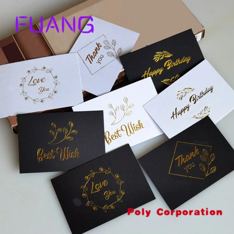 Custom  Wholesale Custom Logos Luxury Thank You Card For Small Business Personal Design Printing
