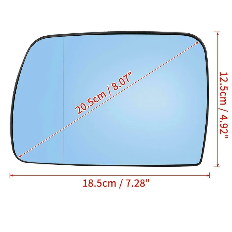 Car Left/Right Side Heated Mirror Glass for BMW X5 E53 2000 2001 2002 2003 2004 2005 2006