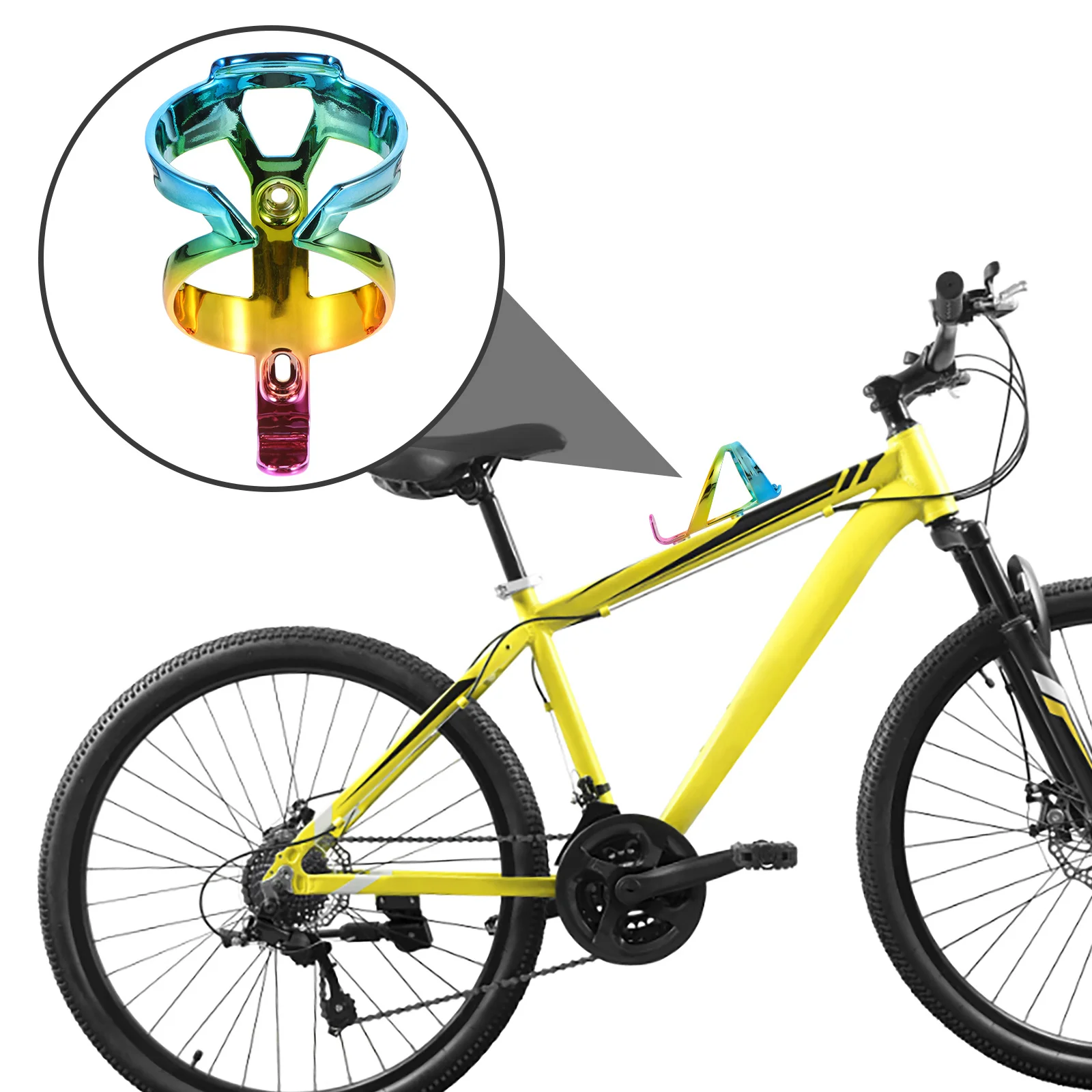 

Water Cage For Bicycle Durable Bike Bottle Holder Electroplated Mountain Bike Cup Holder Cycling Storage Rack Drink Bottle