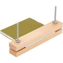 1Set Wooden Beech Bookbinding Press 9.8x1.5inch Large Book Binding Tool Portable Book Press Bookbinding for Home School Office