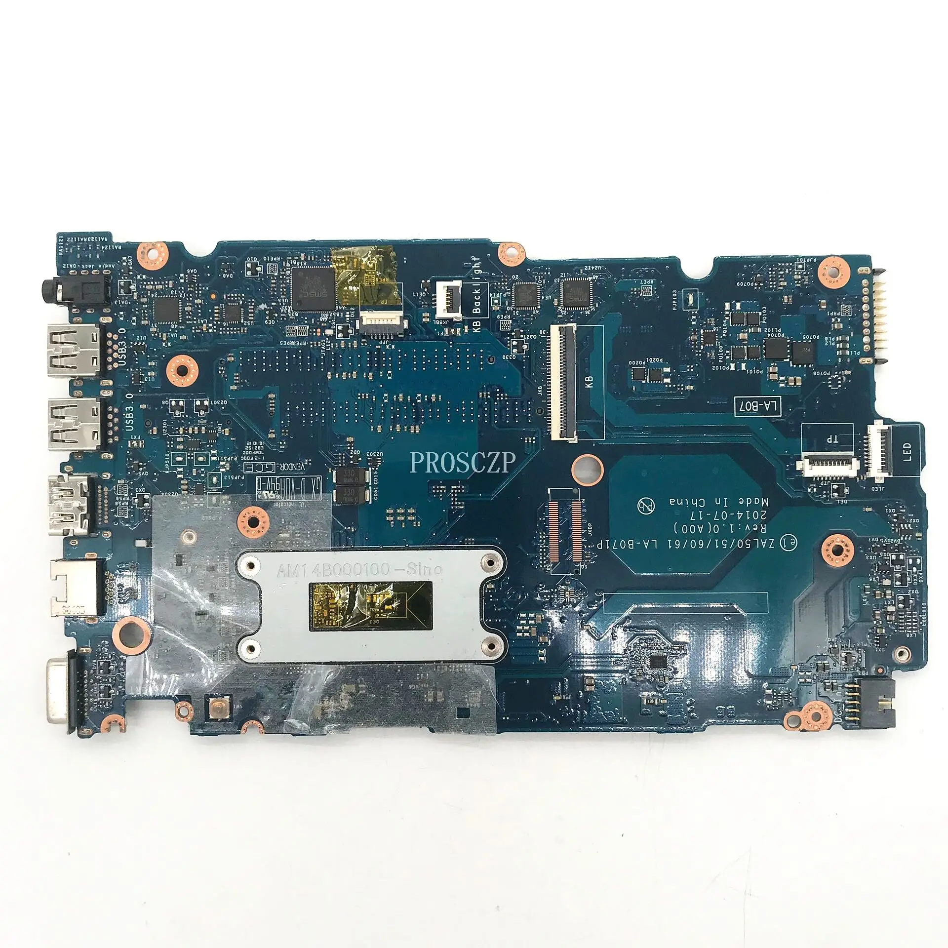 FOR Latitude 14 3450 15 3550 Laptop Motherboard CN-0HKKT5 0HKKT5 HKKT5 W/SR23Y I5-5200U CPU ZAL50/51/60/61 LA-B071P 100% Working