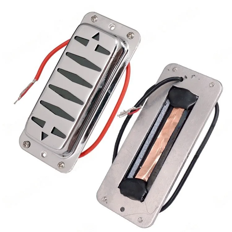 

Electric Guitar Double Coil Pickup, Double Block Pickup, Silver CGZ-022