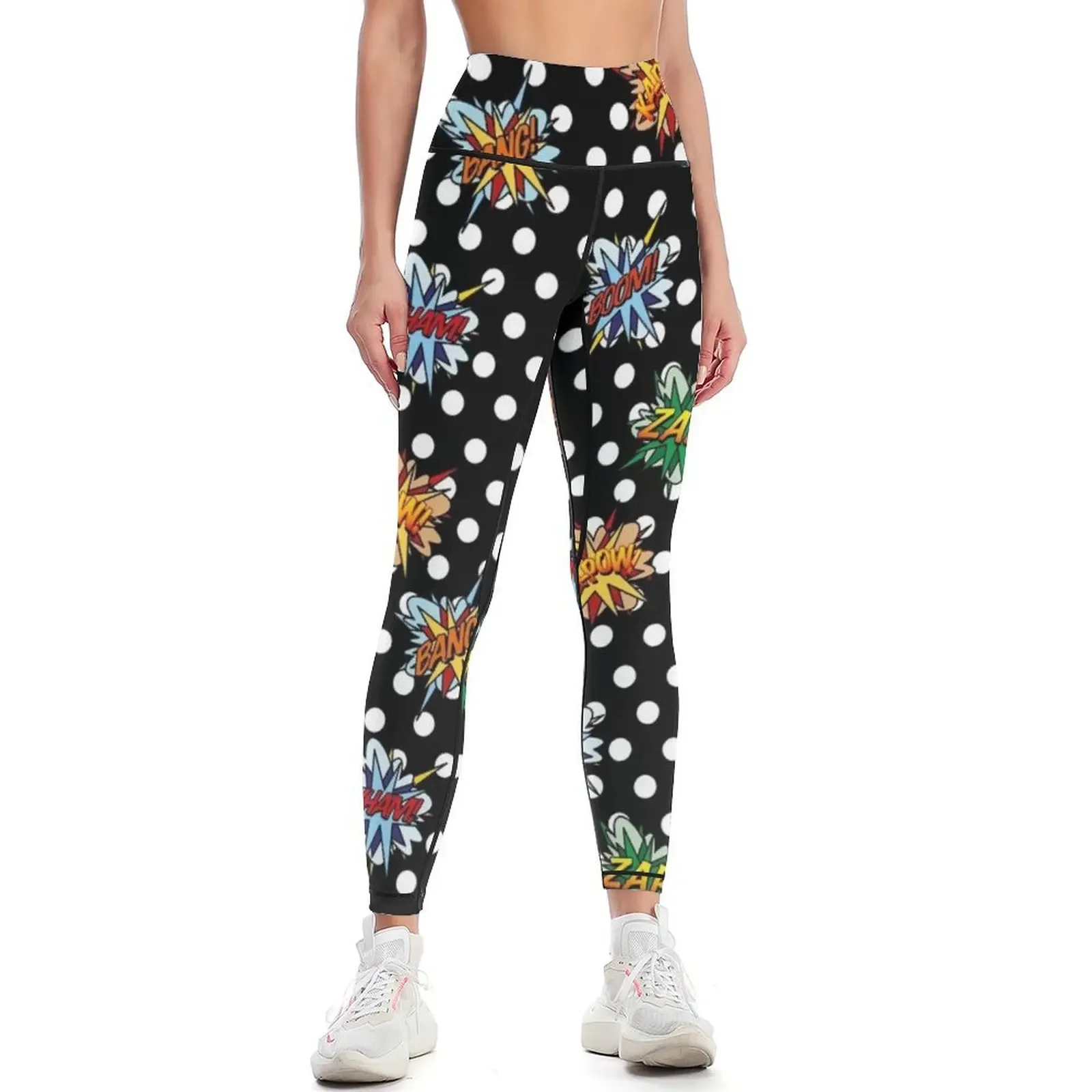 

Comic Book Pop Art Sounds Modern Fun Leggings Women's trousers for fitness Women's fitness Womens Leggings