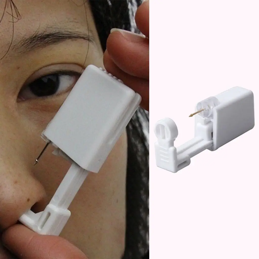 Pro Nail Ear Body Piercing Gun Portable Ear Studs Tool No Pain Women Men DIY