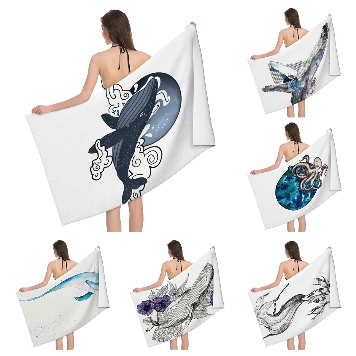 Home bath towels for the body towels bathroom quick drying microfiber beach Oil painting style man large sports towel aaaa