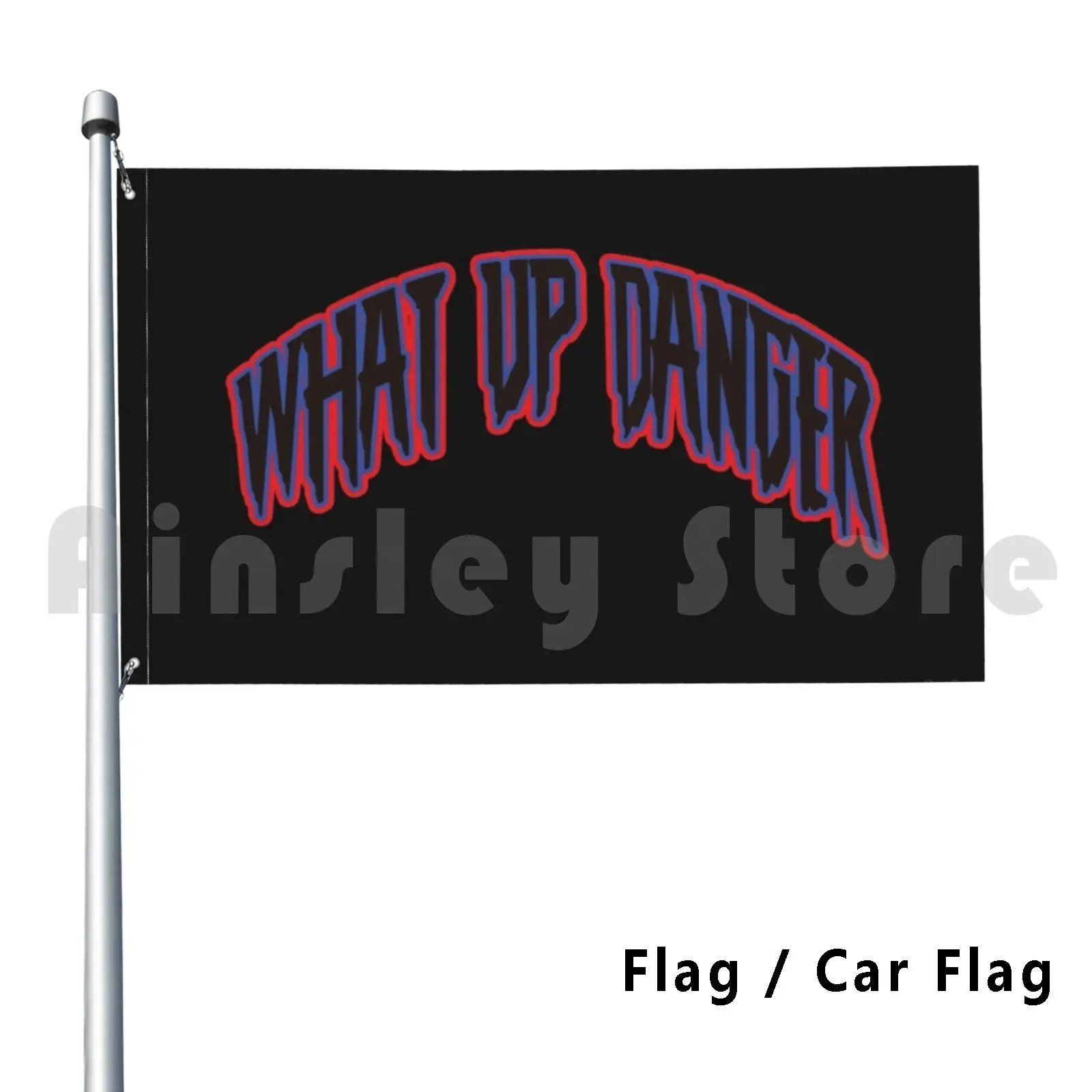 What Up Danger Outdoor Decor Flag Car Flag Spider Verse Miles Morales Gwen Stacey Ghost Spider Spider Gwen