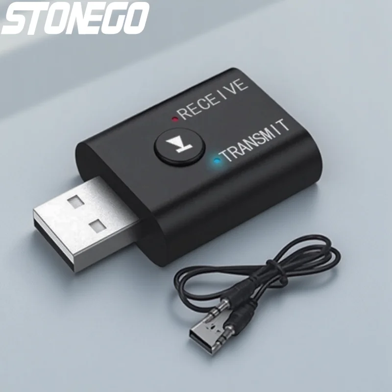 

Bluetooth 5.0 Audio Adapter Wireless Receiver Transmitter Mini Portable for TV Car Speaker High Quality