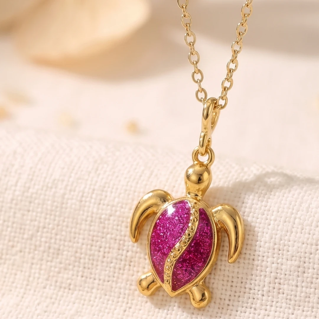 5 Stück Goldene Edelstahl-Schildkröten-Anhänger für DIY-Ohrringe, Armreifen, Armbänder, Halsketten, Schmuckherstellung, Großhandel – Detail 6