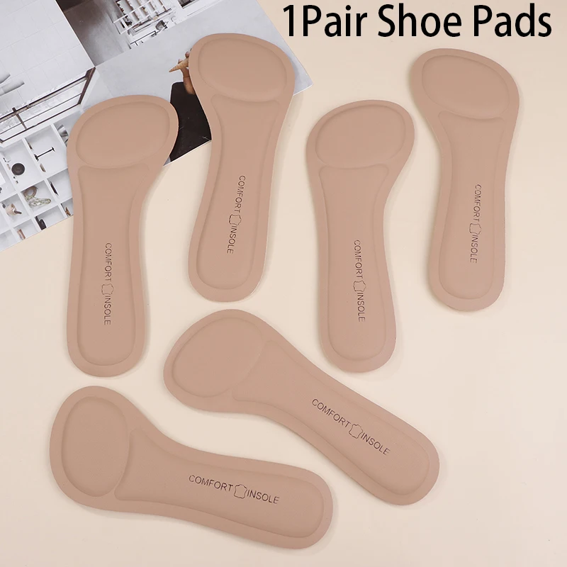 Breathable High-heeled Shoe Soft Cushion Sole Stickers Orthotics Inserts Sandals Insoles Self-adhesive Non-slip Women Shoes Pads