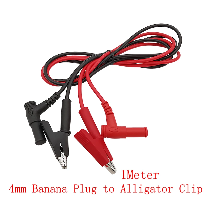 Universelle Multimeter-Messleitungen, 4-mm-Bananenstecker-Anschluss an Krokodilklemmen/Bananenstecker/Pinzetten-Clip/Sondenspitzen-Drahttest