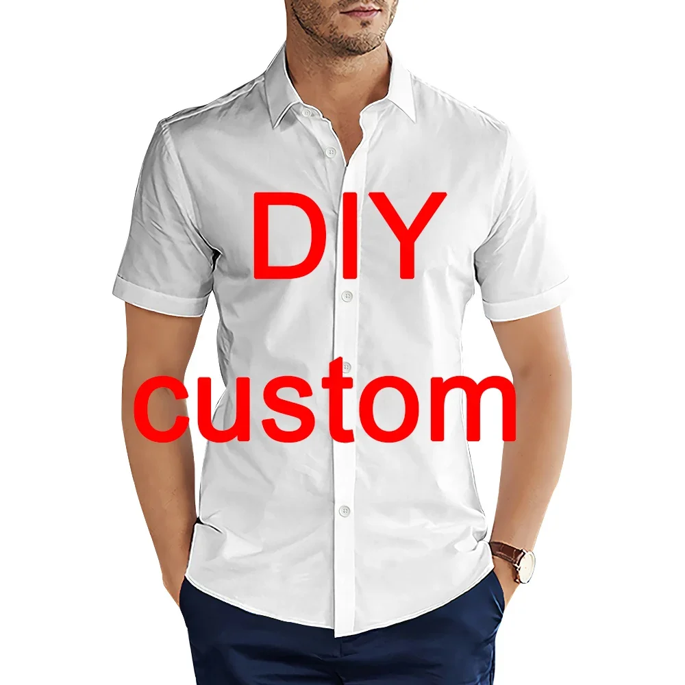 CLOOCL DIY Custom Short Sleeve Shirts 3D Printed Men's Clothing Ropa Hombre Dropshipping