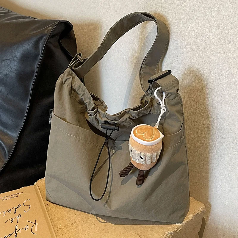 

Nylon Cloth Bag, Women's Tote Bag, Large Capacity, Summer Can Be Crossbody Versatile Shoulder Class Commuter Bag