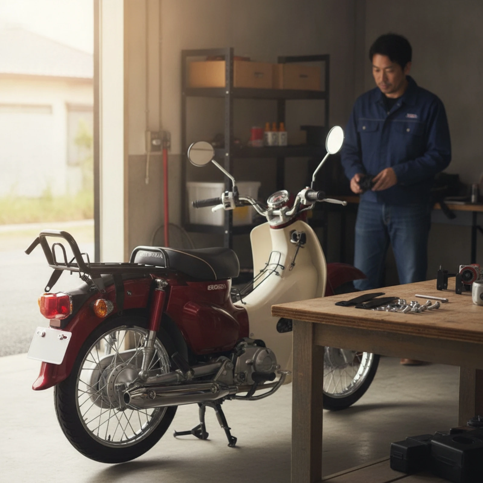Motorcycle Middle Rack Glossy Motorcycle Rack with Spring Clips Sturdy Stable for Motorcyclists, Motorcycles, Commuting