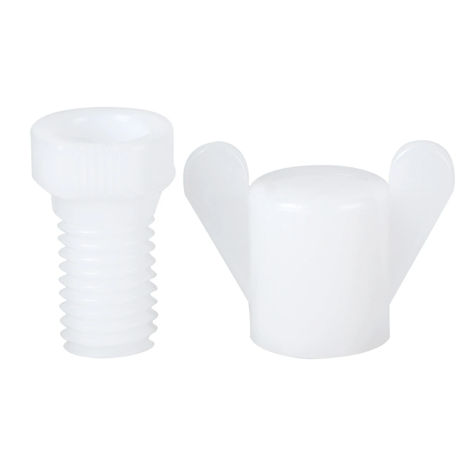 Plastic Screw Nut Set For Ventilation Window Fixing Equipment Farm AccessoriesWhite 100Pcs