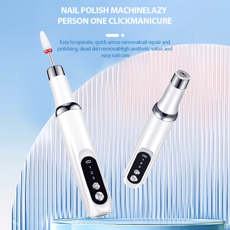 เครื่องขัดเล็บไฟฟ้าเจาะ Bits Professional เล็บบดขัด Dead Skin Removal Art Sanding แฟ้มปากกาเล็บเครื่อง