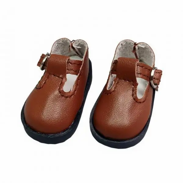 Elegant Doll Footwear PU Strap Mary Janes Detailed Stitching 1 6 Scale for BJD 30 Cm Wardrobe