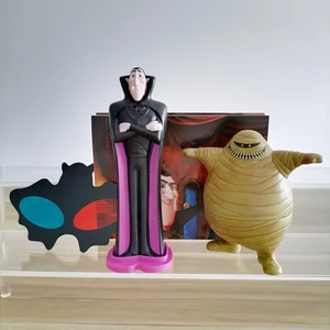 Hotel Elf Kelelawar Vampir Drakula Mumi Murray Transylvania Tokoh Aksi Kartun Hadiah Ulang Tahun Anak-anak Ornamen Meja 10 angka mumi penjualan terbaik - №