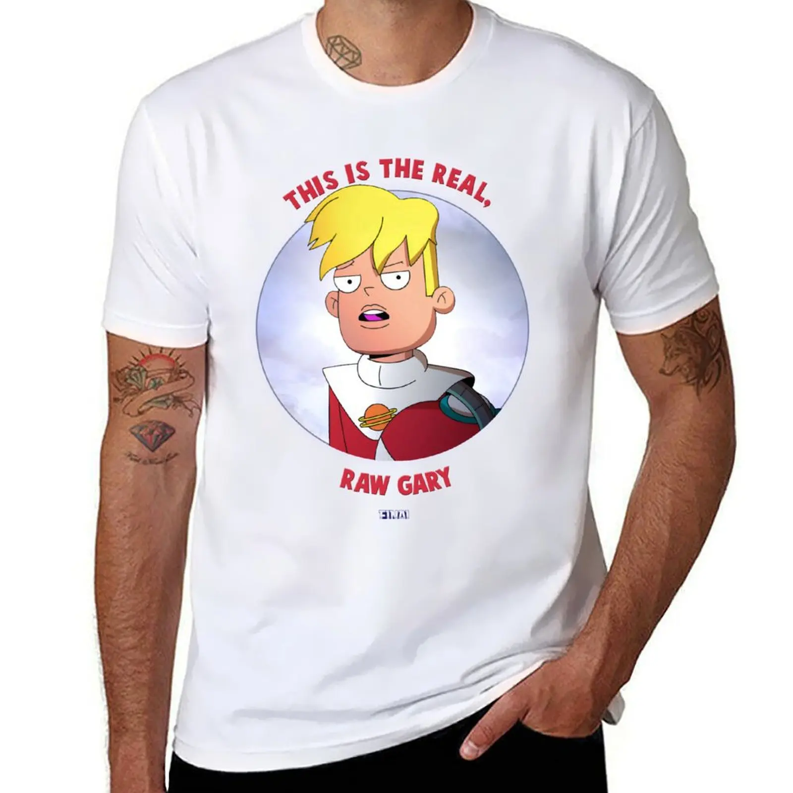 

Final Space - Real Raw Gary T-Shirt t shirts for man slim fit man t shirt cotton high quality cotton t shirts man 100% T-Shirt