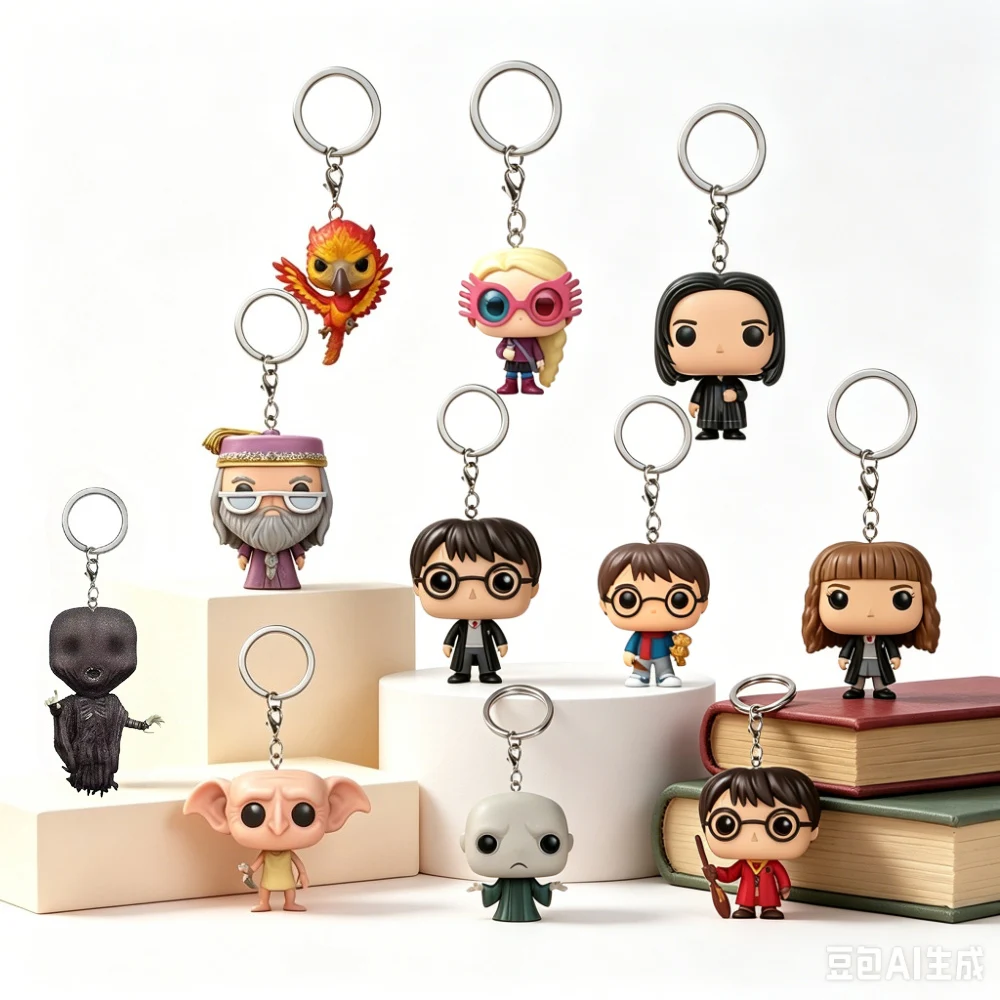 Llavero de juguete popular de la serie Harry Potter: Hermione, Ginny, Ron, Hedwig, Snape, Fawkes, Dementor, Luna, Pocket Pop