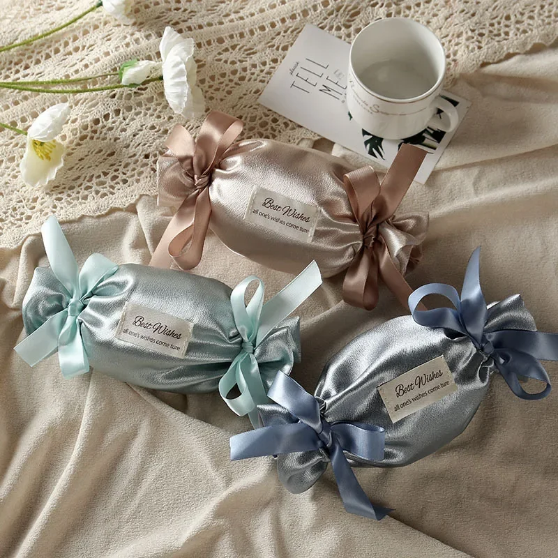 

6/24 шт./лот: Минималистичные роскошные атласные мешочки на шнурке – разноцветные подарочные пакеты для свадеб и праздничных мероприятий