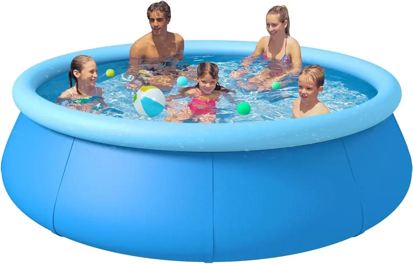 

Inflatable Swimming Pool,Round Inflatable Pools Adult,Outdoor Pool for Backyard Family, Top Ring Summer Water Party Pools