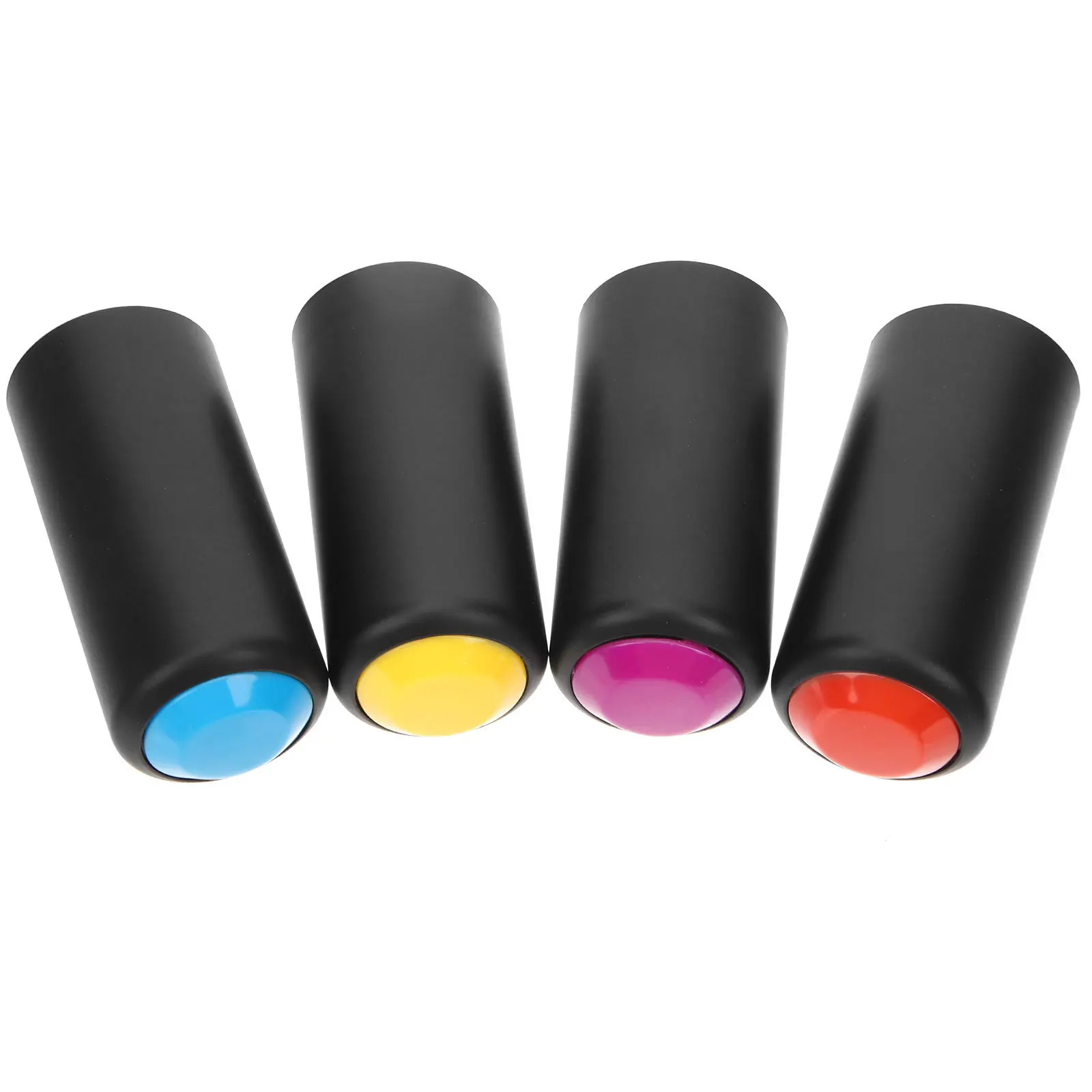4pcs Wireless Microphone Accessories Durable Plastic Covers Replacement Caps Red Yellow Purple Mic Part Protective