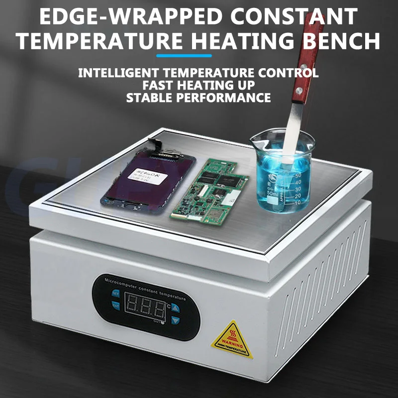 Heating Station Electronic Hot Plate Table Digital Preheating Platform 0~400℃ For BGA PCB SMD Phone LCD Touch Screen Repair