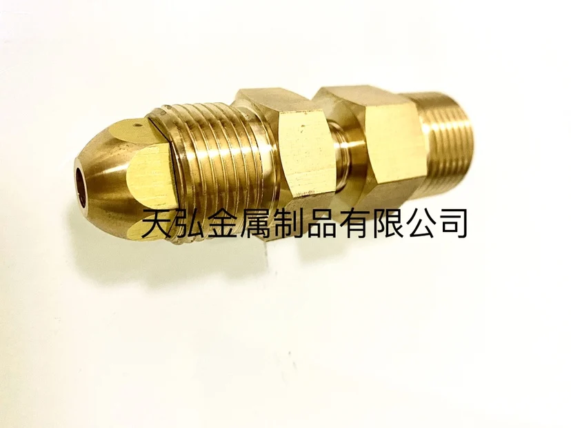 Imagem -02 - Adaptador de Cilindro de Gás Importado g5 Junta Esférica de Fio Externo Toda a Junta Flexível de Cobre Cga540 a 8