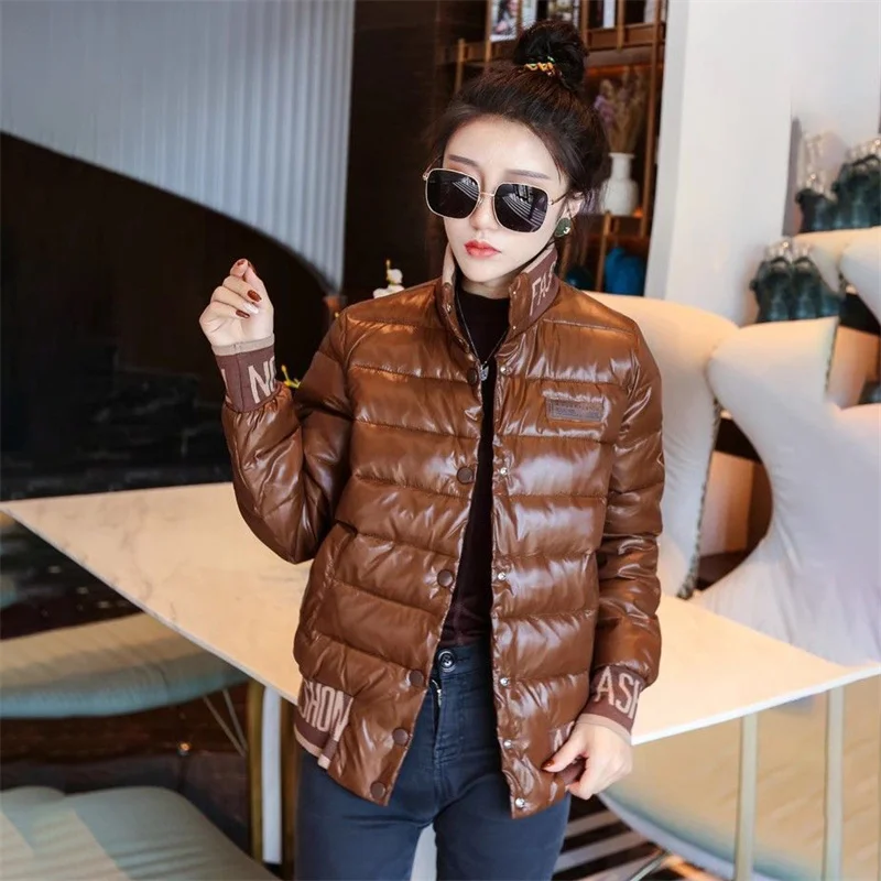 Winter Cotton Coat 2025 new Stand-Up Collar Single-Breasted Women's Clothes Overcoat Solid Color Fashion Female Parka Outeawer