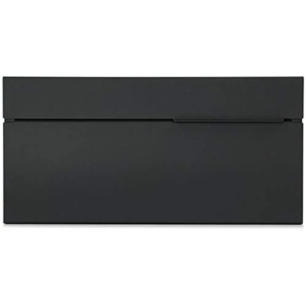 Modern Aluminum Wall Mount Mailbox Black Powder Coat Easy Install No Rust Design