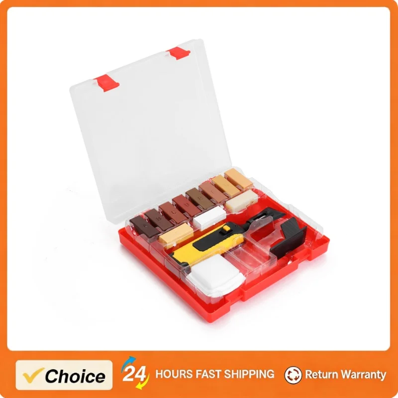 

Laminate Repairing Kit Wax System Floor Worktop Chips Scratches Mending Tool Set Wax System Sturdy Casing Repairing Tool Kit