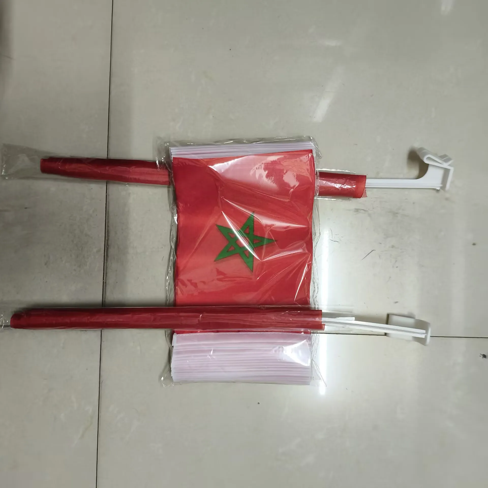 Aerlxemrbrae NEW 30x45cm Morocco Car Flag 12x18inch Morocco Window Flag Bearer Standard-Bearer Waving Flags