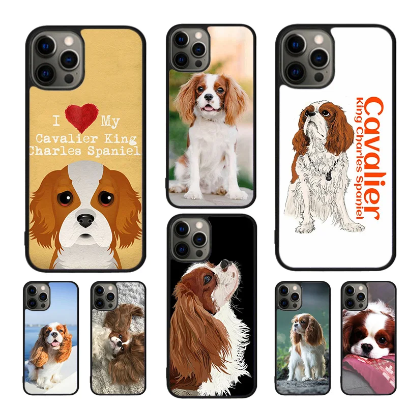 Fundas de teléfono Cavalier King Charles Spaniel Dog, funda para iPhone 16, 15, 14, 12, 13 mini, 11 Pro MAX, apple 6, 7, 8 Plus, SE2020