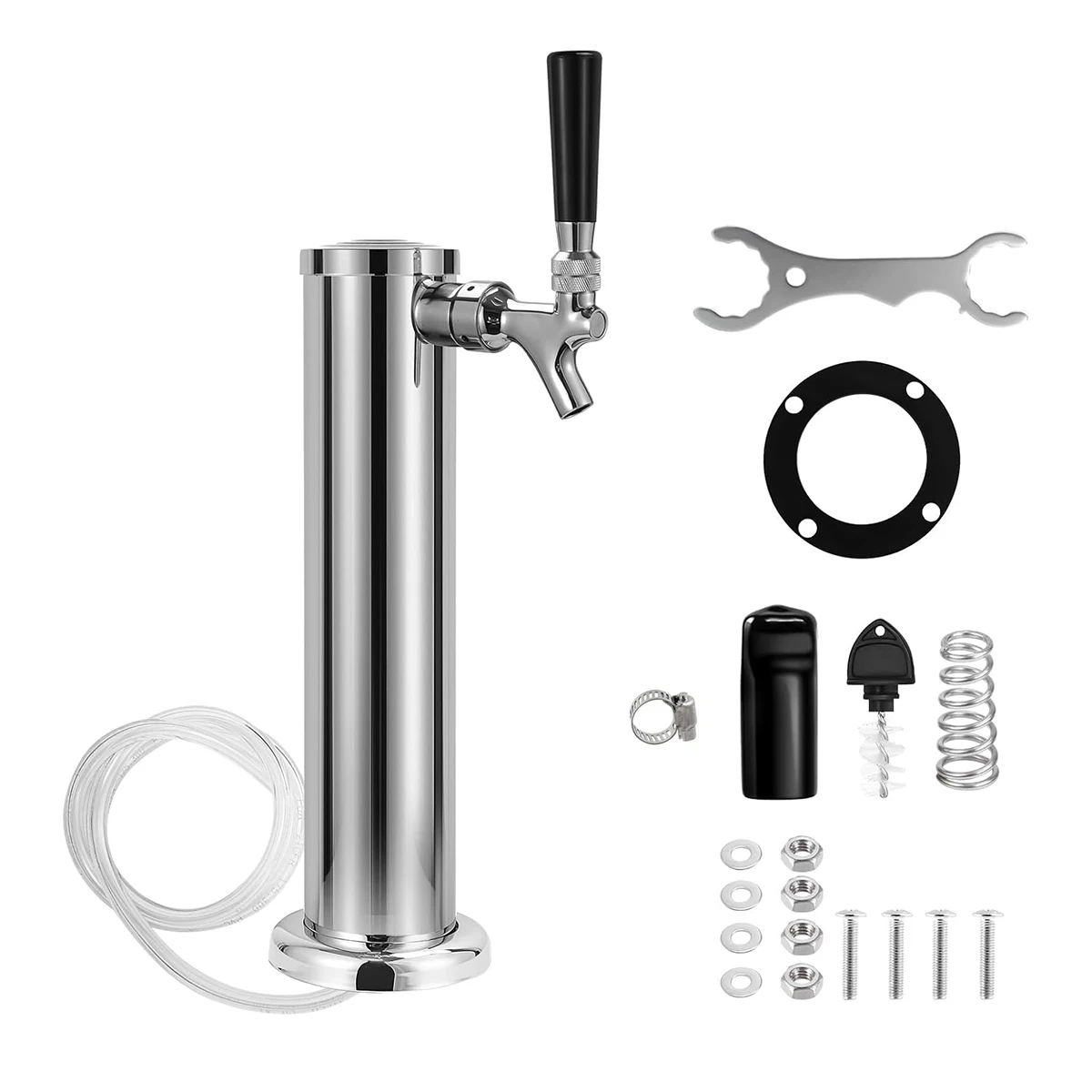 Kegerator Tower Single/Dual Faucet Beer Tower DIY Kegerator Beer Tap Dispenser 3