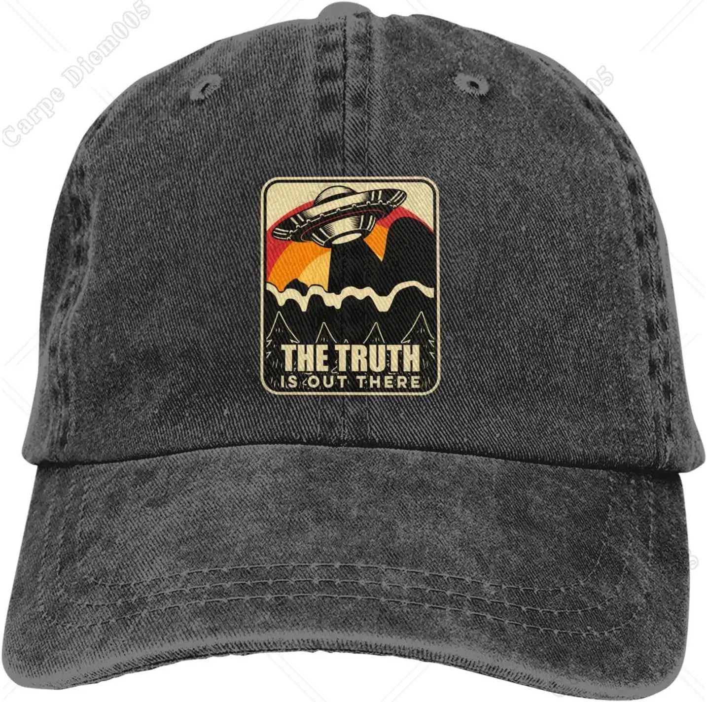 The Truth UFO A Great Place To Crash Alien Baseball Cap Golf Dad Hat Adjustable Cotton Hat Men Women Trucker Hat