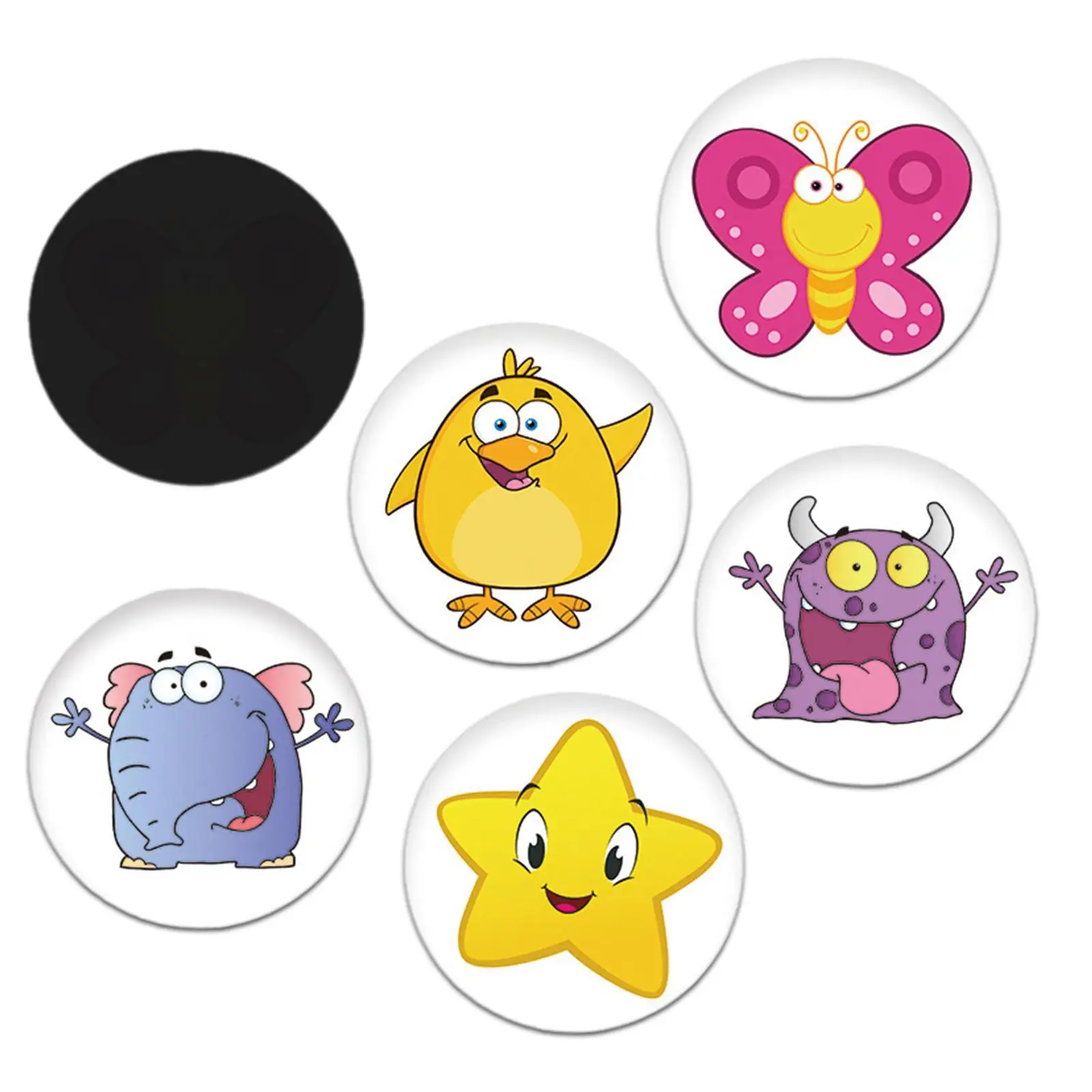 5pcs Cartoon Pee Target Pot Stickers Children\'s Stickers Color Changing Thermal Stickers Potty Training Stickers For Kids Boys