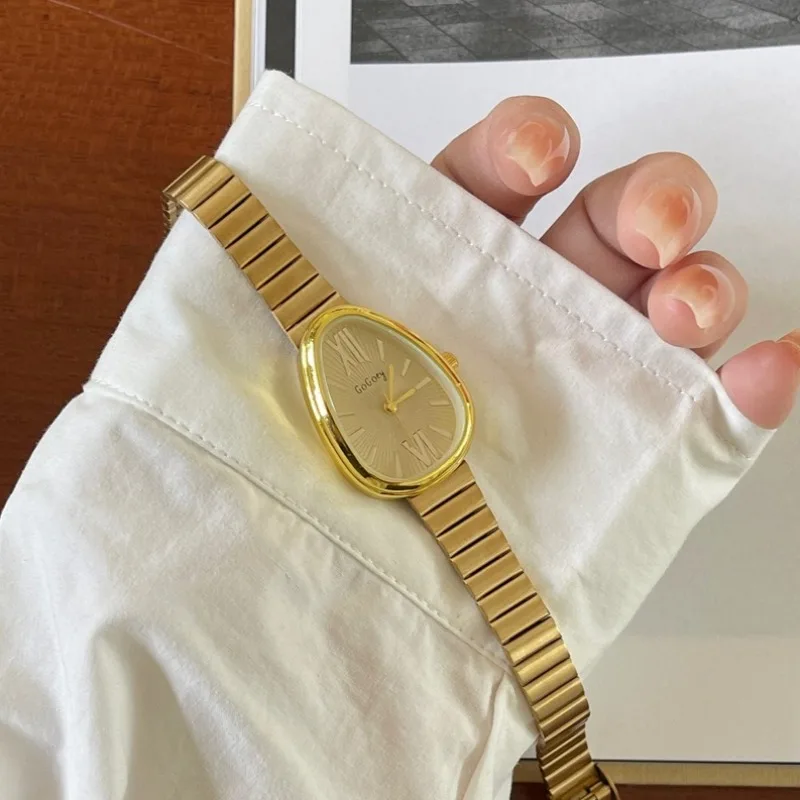 Brand Snake Head Watches for Women Luxury Ladies Quartz Watch Gift Fashion Adjustable Stainless Steel Strap Wristwatch Relogio