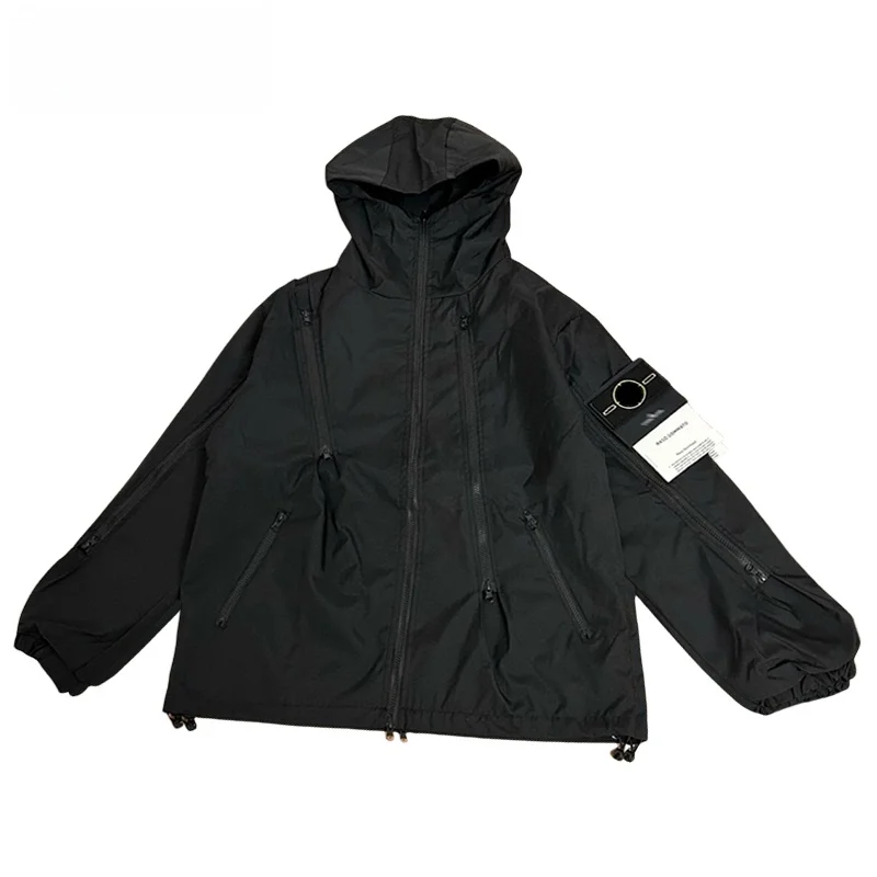 

YFSTONE Trendy Stone American High Street Bae Pure Cotton Hooded Jaet ex Loose Sports Couple Outerwear