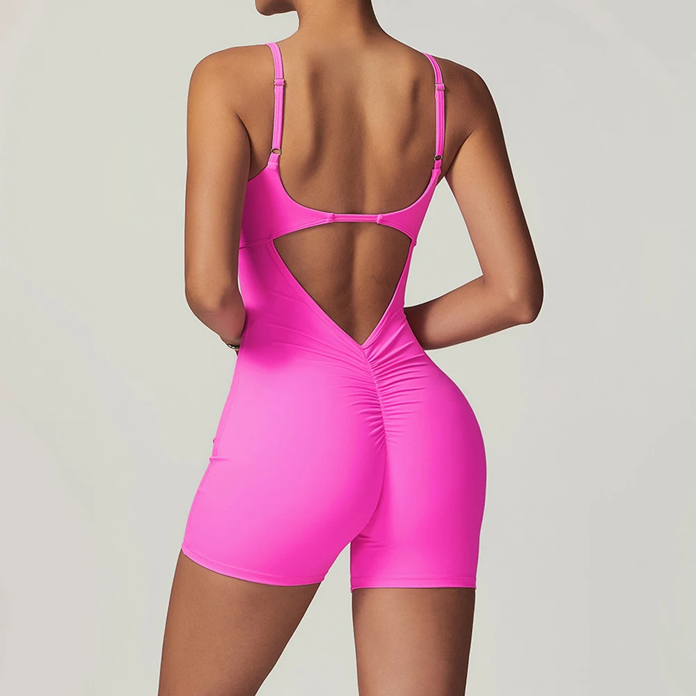 

Women Gym Clothes Yoga Sleeveless Rompers Yoga Set Sexy Strap Short Bodysuit Sports Suit Workout Fitness JumpSuits Sportswear