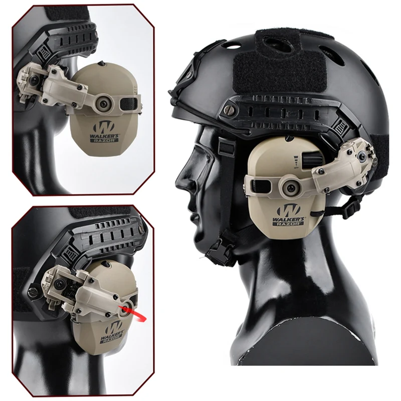 Tactics Hanging Fast Helmet Headphone Stand 360°Rotation Impact Sport Earphone Bracket Adapter ARCWalker's Razor Headset Mount