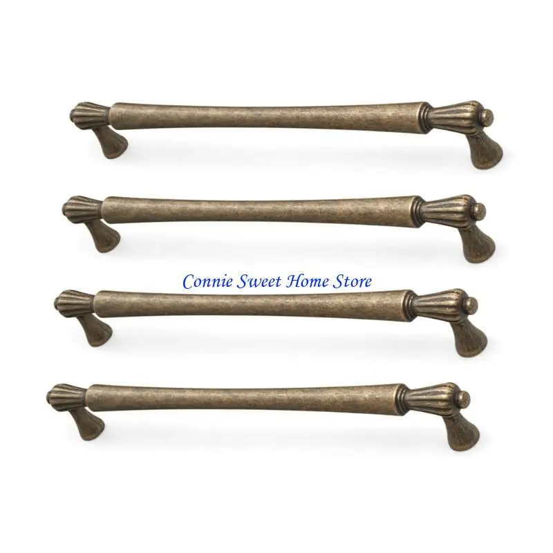 LXAF Set Of 4 Vintage French Cabinet Pull Kitchen Cabinet Pull Modern Traditional Cabinet Pull for Door & Drawers