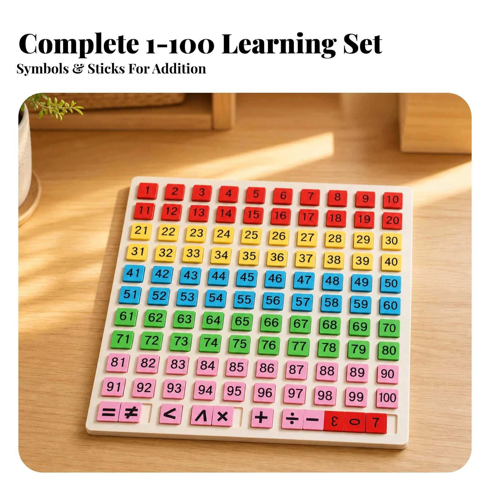 Papan Angka Dua Sisi Berwarna, - Math Manipulative Set ulasan dan harga