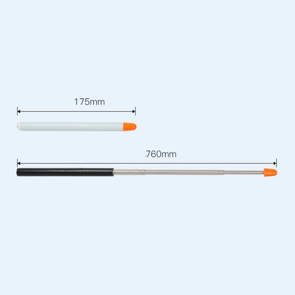 Stainless Steel Telescopic 76cm Long Pointer Pen Finger Pointing Stick Teaching Pole Baton Suitable for Home Office Scene School