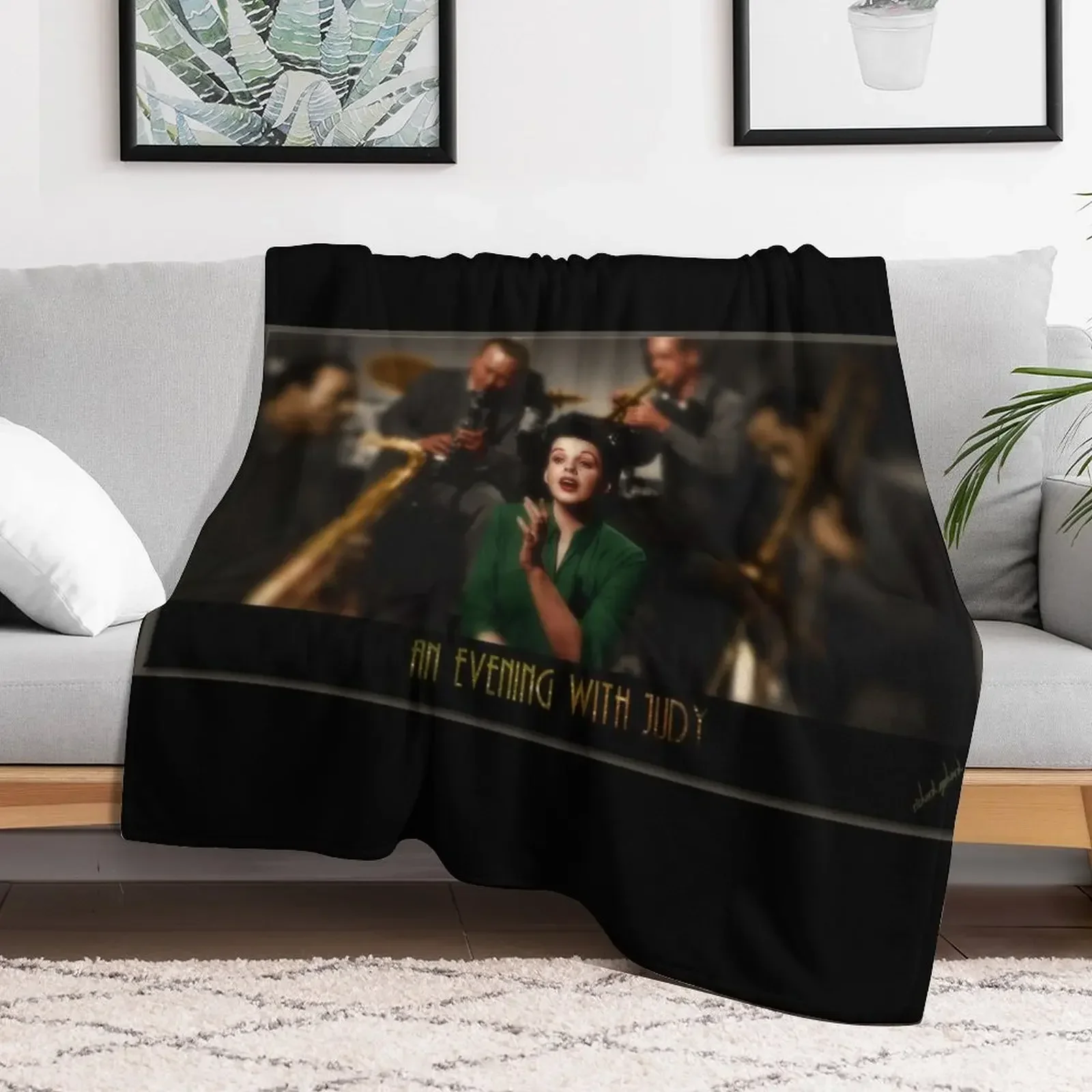 An Evening With Judy Throw Blanket Decorative Sofas anime Blankets