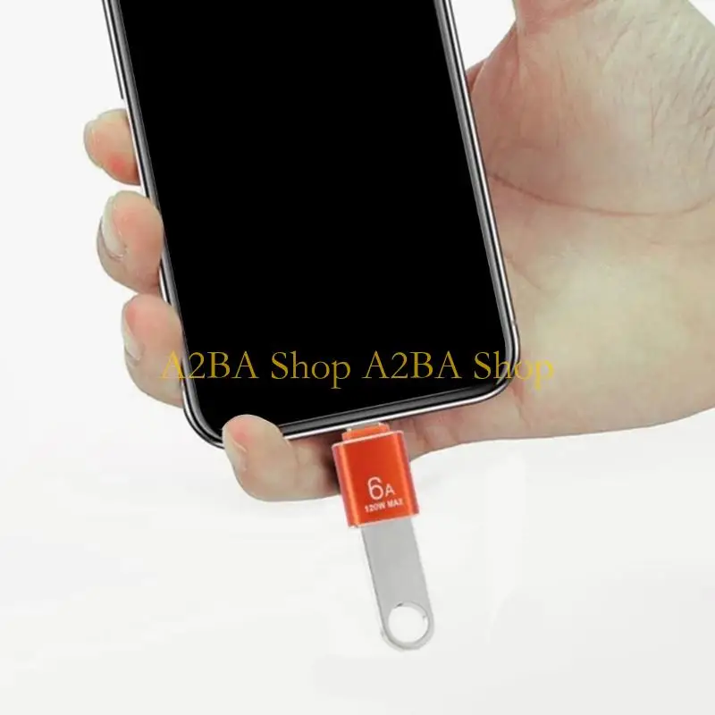 A2BA Portable Metal Type C To USB Converter Type C Male to USBA Female Adapter For Rapid File Transfer And Compactly Mobility
