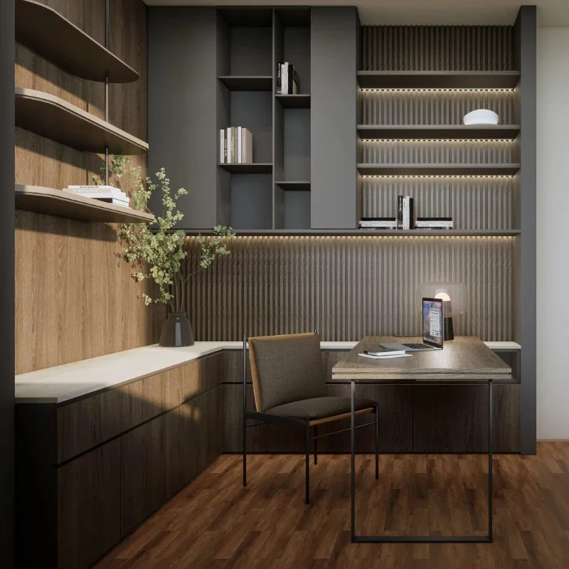 

Modular wood bookshelves for home offices and apartments