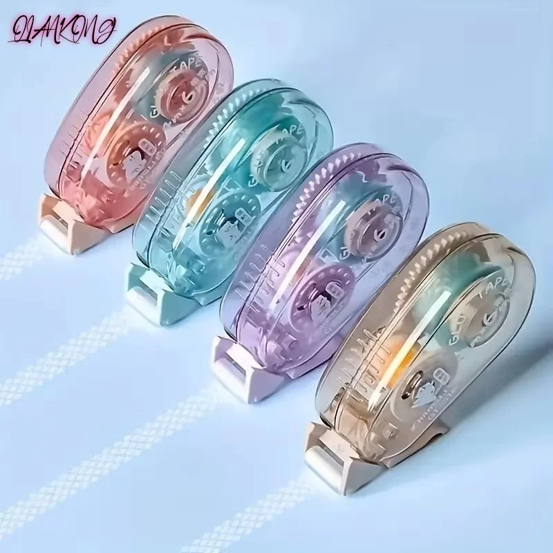 

1PC Dot Adhesive High Viscosity Without Leaving Marks Correction Tape Type Transparent Double-Sided Adhesive for Students